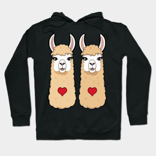 Llama love shirt funny cute llama tee Hoodie